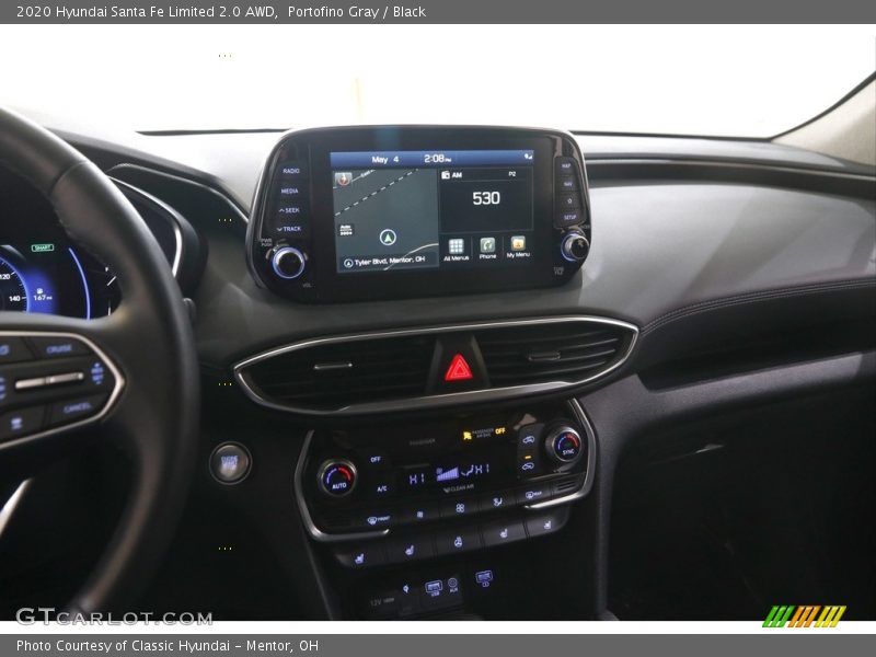 Portofino Gray / Black 2020 Hyundai Santa Fe Limited 2.0 AWD