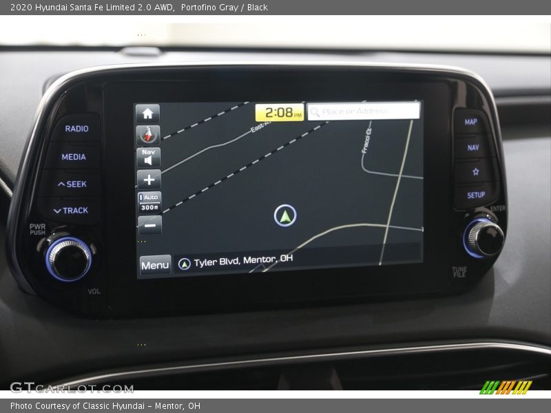 Portofino Gray / Black 2020 Hyundai Santa Fe Limited 2.0 AWD