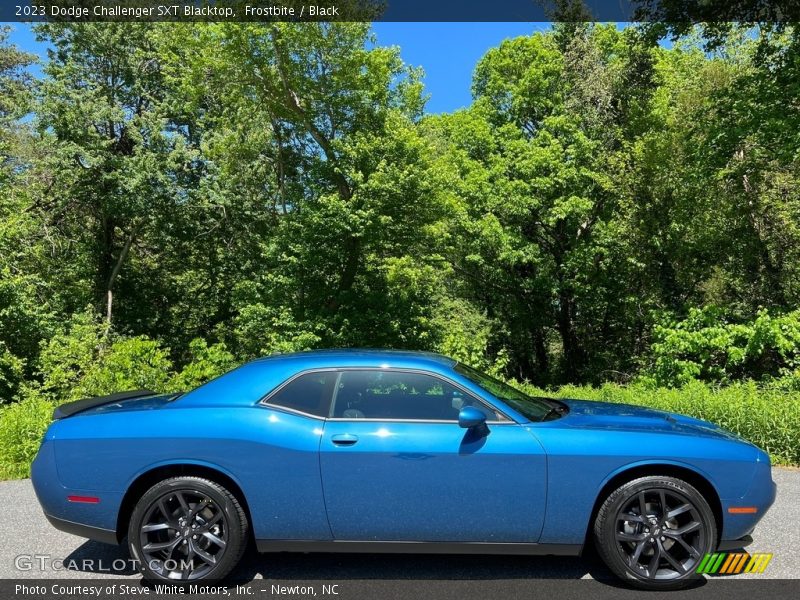 Frostbite / Black 2023 Dodge Challenger SXT Blacktop
