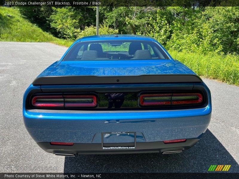 Frostbite / Black 2023 Dodge Challenger SXT Blacktop