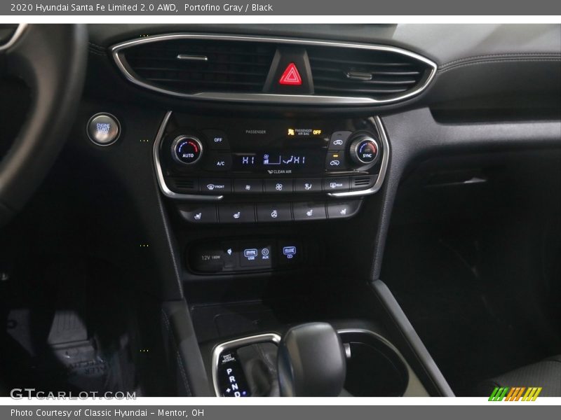 Portofino Gray / Black 2020 Hyundai Santa Fe Limited 2.0 AWD