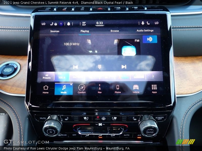 Diamond Black Crystal Pearl / Black 2021 Jeep Grand Cherokee L Summit Reserve 4x4