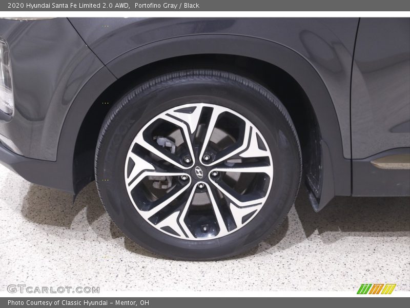 Portofino Gray / Black 2020 Hyundai Santa Fe Limited 2.0 AWD