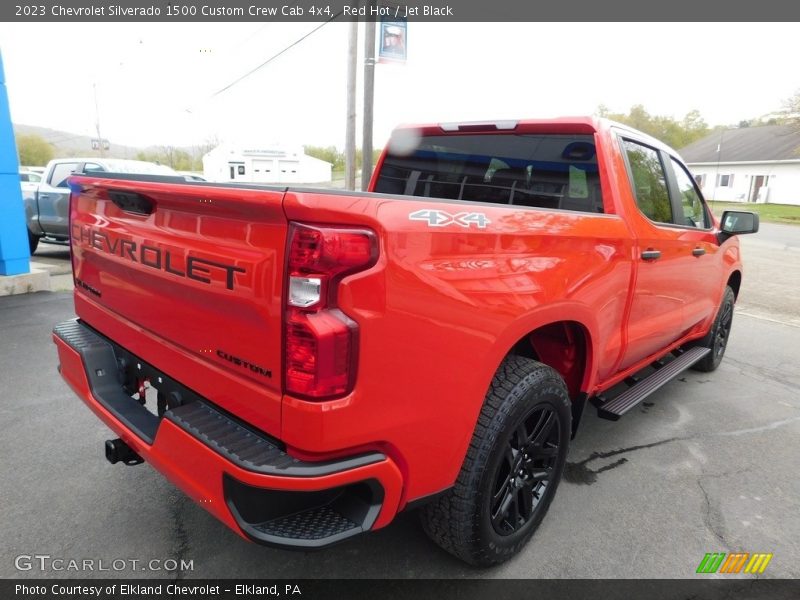 Red Hot / Jet Black 2023 Chevrolet Silverado 1500 Custom Crew Cab 4x4