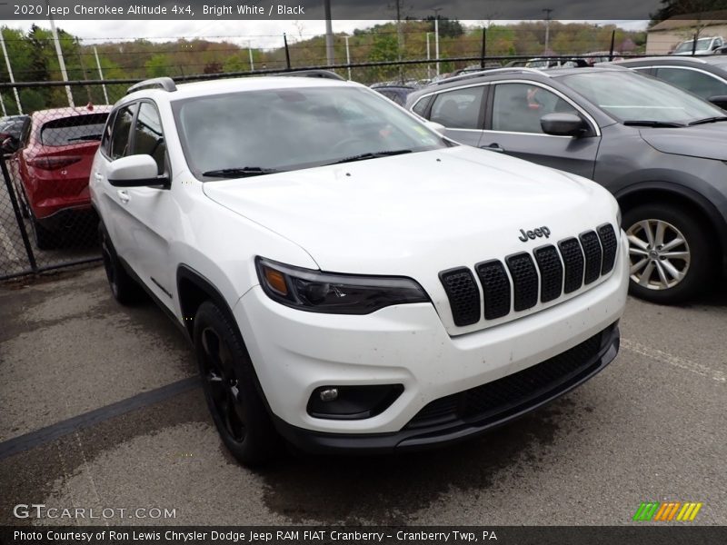 Bright White / Black 2020 Jeep Cherokee Altitude 4x4