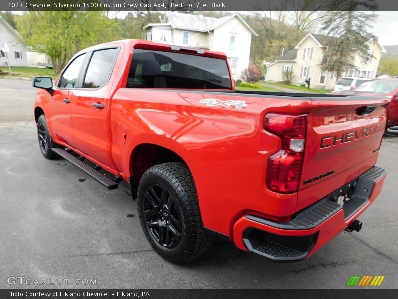 Red Hot / Jet Black 2023 Chevrolet Silverado 1500 Custom Crew Cab 4x4