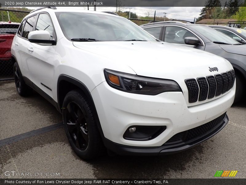 Bright White / Black 2020 Jeep Cherokee Altitude 4x4