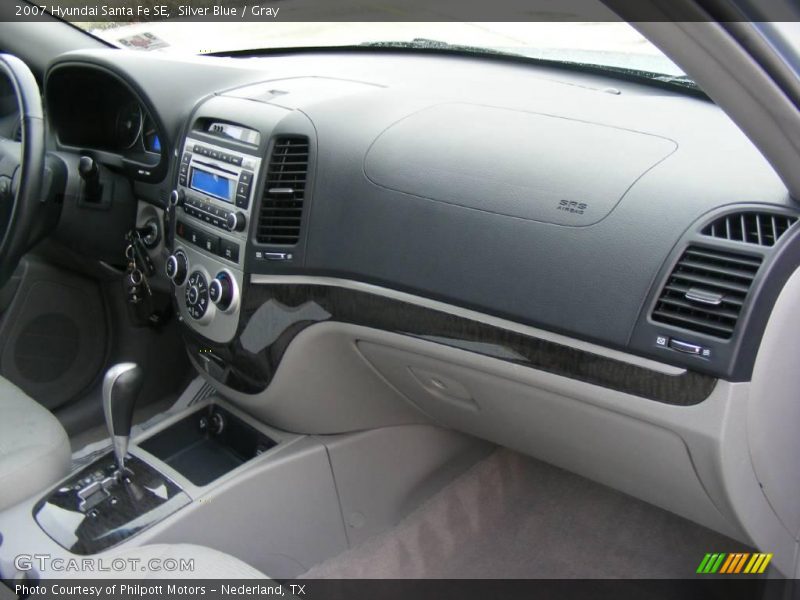 Silver Blue / Gray 2007 Hyundai Santa Fe SE