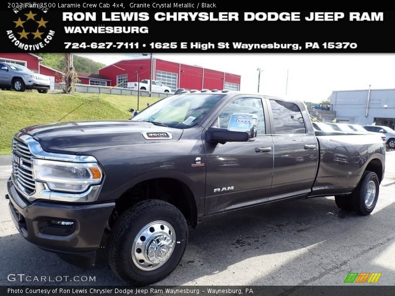 Granite Crystal Metallic / Black 2023 Ram 3500 Laramie Crew Cab 4x4