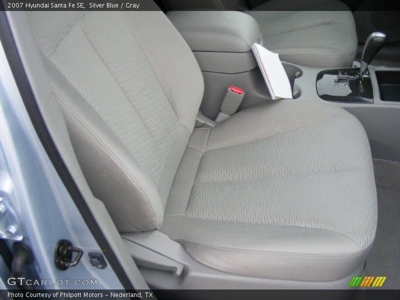 Silver Blue / Gray 2007 Hyundai Santa Fe SE
