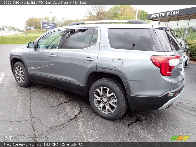 Satin Steel Metallic / Jet Black 2020 GMC Acadia SLE AWD