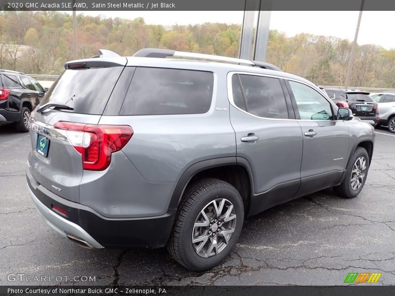 Satin Steel Metallic / Jet Black 2020 GMC Acadia SLE AWD