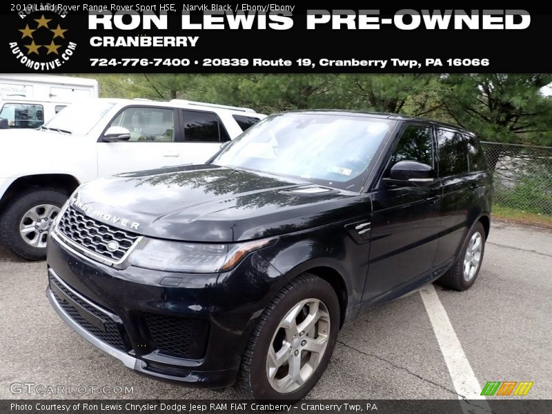 Narvik Black / Ebony/Ebony 2019 Land Rover Range Rover Sport HSE