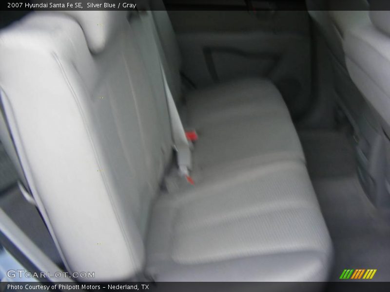 Silver Blue / Gray 2007 Hyundai Santa Fe SE