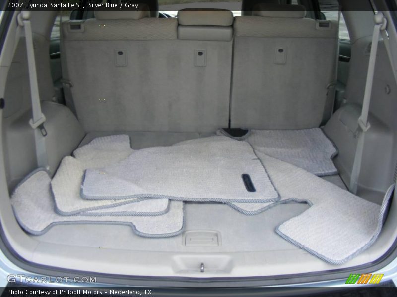 Silver Blue / Gray 2007 Hyundai Santa Fe SE