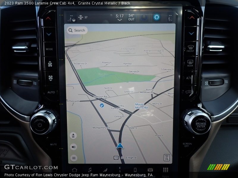 Navigation of 2023 3500 Laramie Crew Cab 4x4