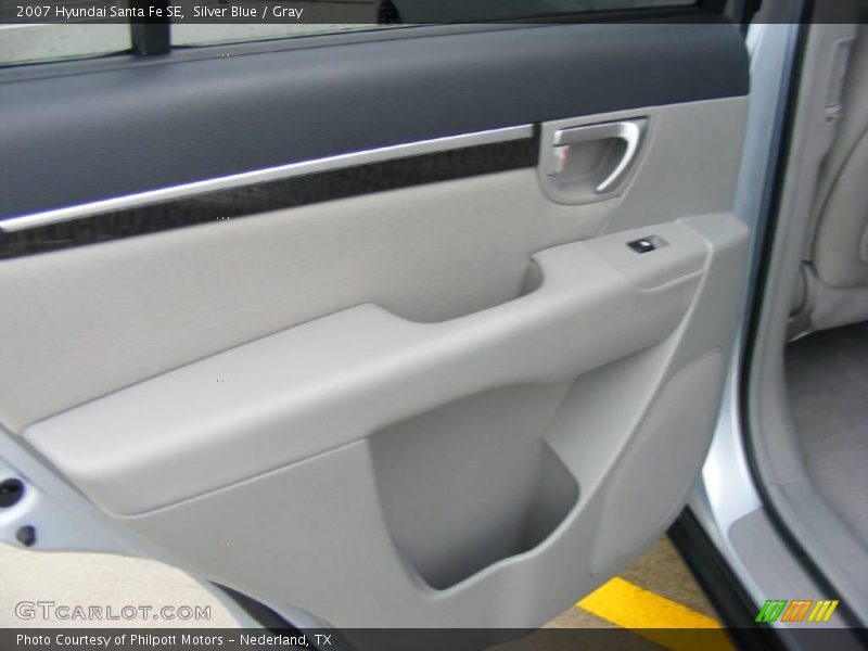 Silver Blue / Gray 2007 Hyundai Santa Fe SE