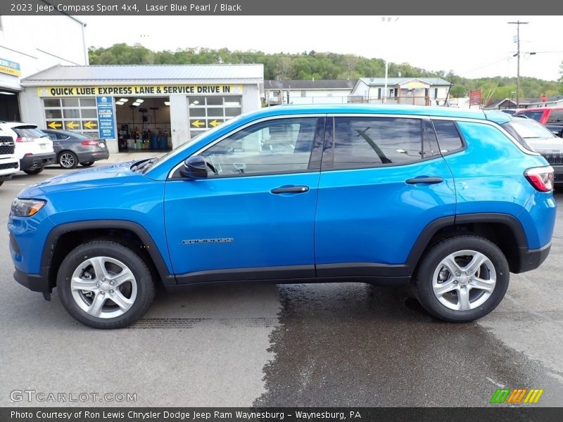 Laser Blue Pearl / Black 2023 Jeep Compass Sport 4x4