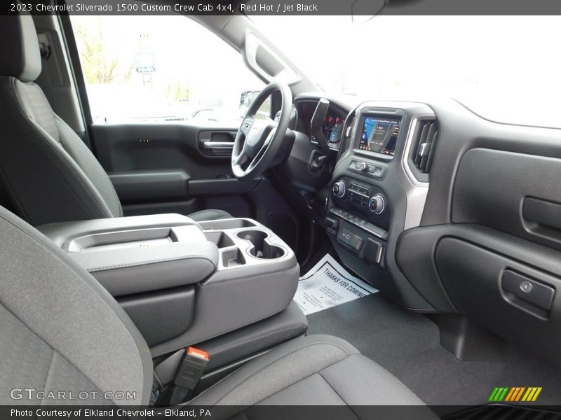 Red Hot / Jet Black 2023 Chevrolet Silverado 1500 Custom Crew Cab 4x4