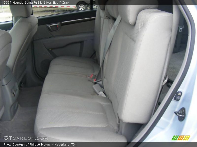Silver Blue / Gray 2007 Hyundai Santa Fe SE