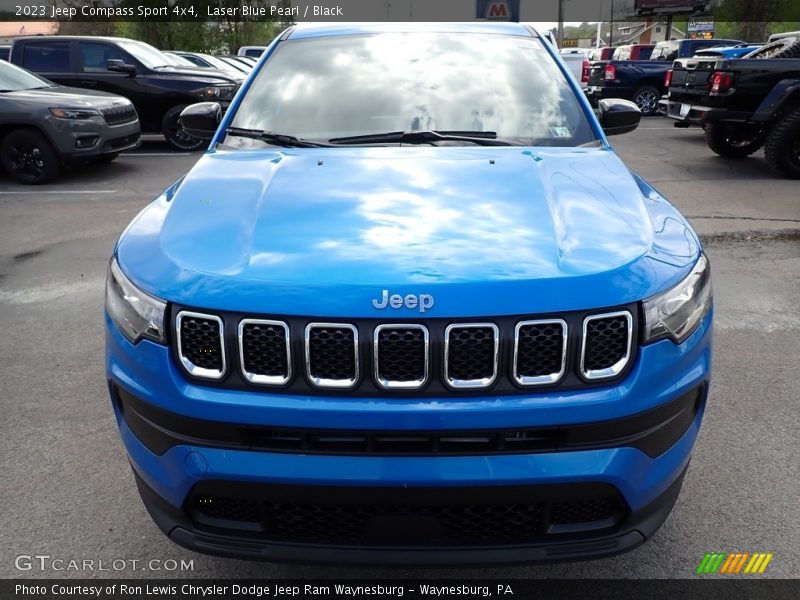 Laser Blue Pearl / Black 2023 Jeep Compass Sport 4x4