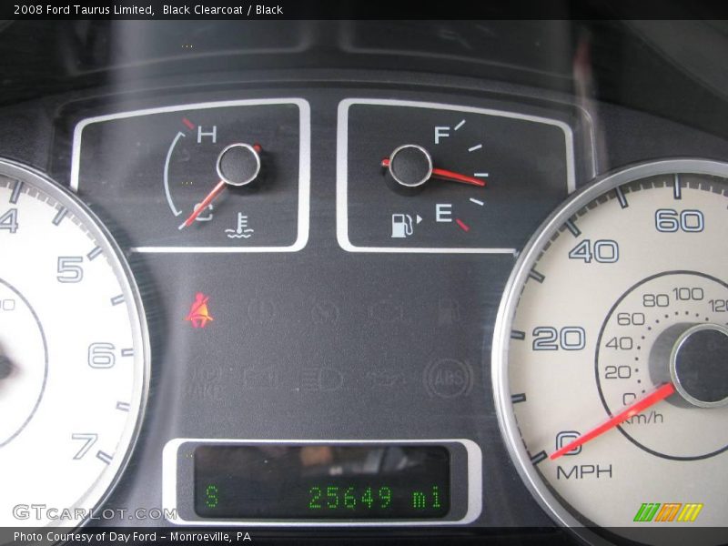 Black Clearcoat / Black 2008 Ford Taurus Limited