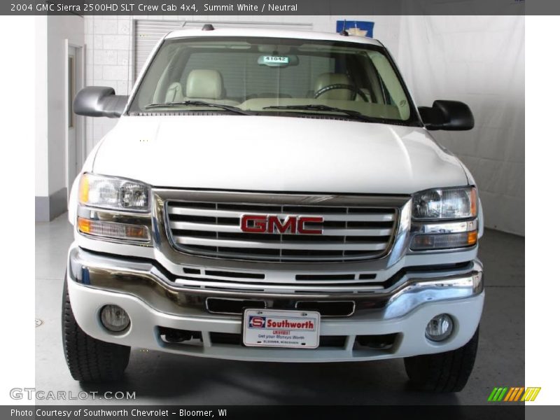 Summit White / Neutral 2004 GMC Sierra 2500HD SLT Crew Cab 4x4