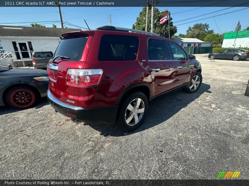 Red Jewel Tintcoat / Cashmere 2011 GMC Acadia SLT AWD