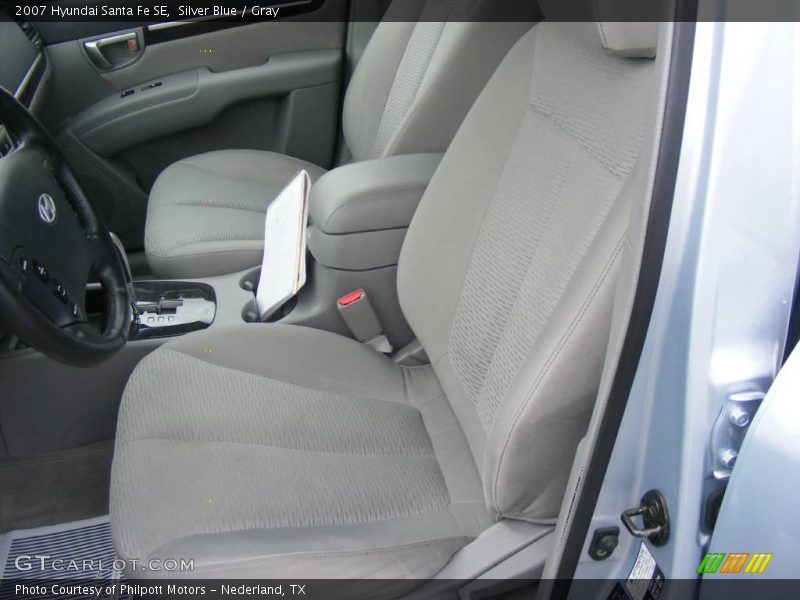 Silver Blue / Gray 2007 Hyundai Santa Fe SE