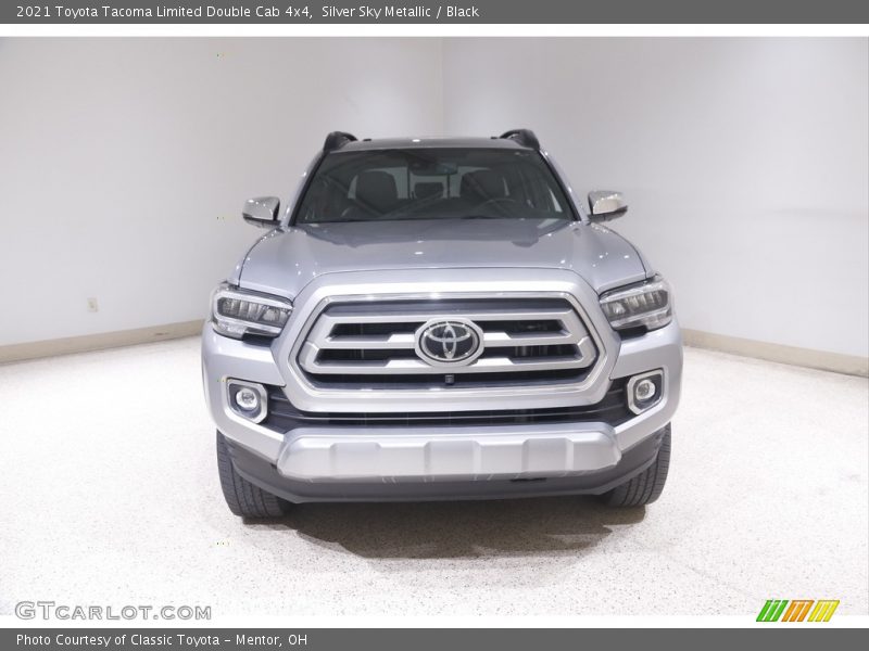Silver Sky Metallic / Black 2021 Toyota Tacoma Limited Double Cab 4x4