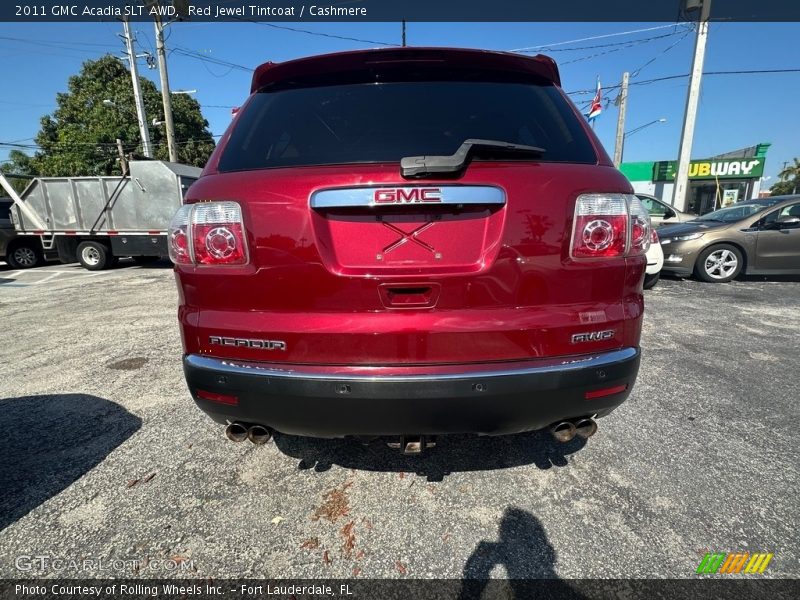 Red Jewel Tintcoat / Cashmere 2011 GMC Acadia SLT AWD