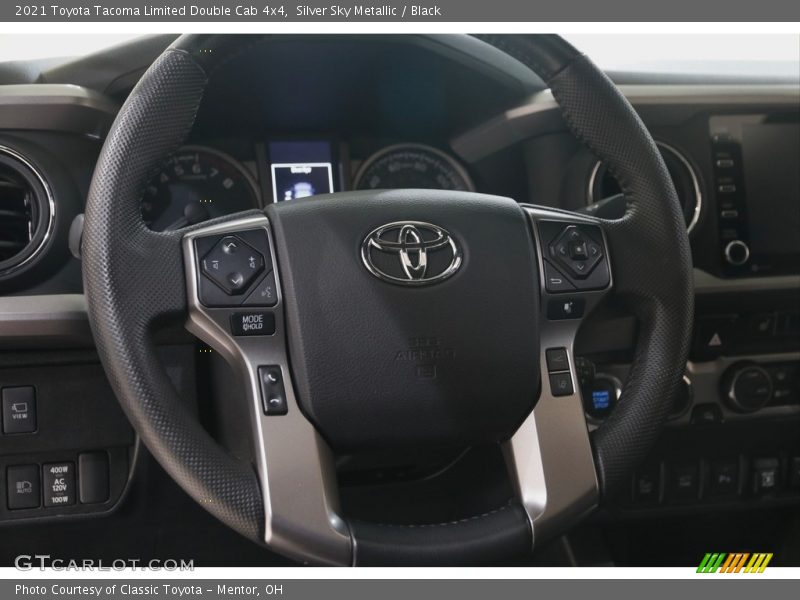 Silver Sky Metallic / Black 2021 Toyota Tacoma Limited Double Cab 4x4