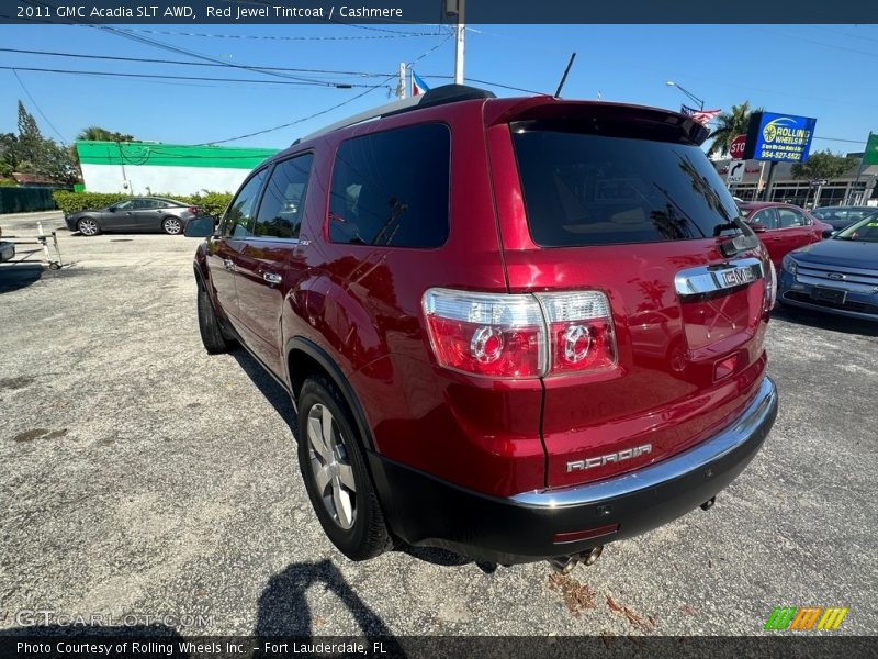 Red Jewel Tintcoat / Cashmere 2011 GMC Acadia SLT AWD