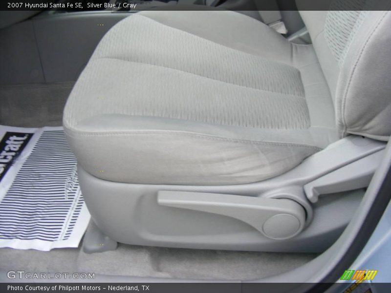Silver Blue / Gray 2007 Hyundai Santa Fe SE