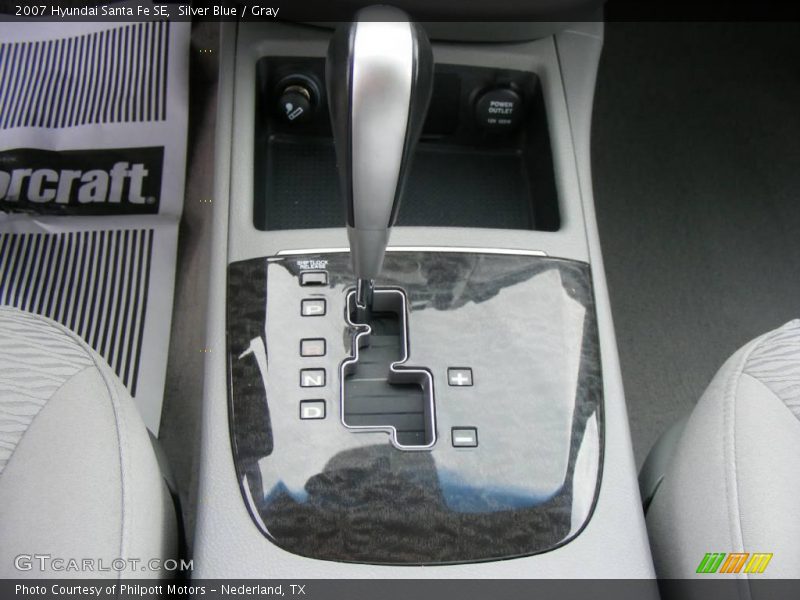 Silver Blue / Gray 2007 Hyundai Santa Fe SE