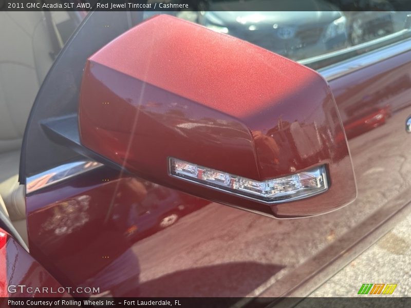 Red Jewel Tintcoat / Cashmere 2011 GMC Acadia SLT AWD