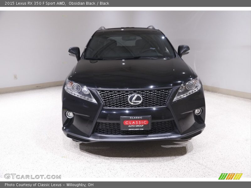 Obsidian Black / Black 2015 Lexus RX 350 F Sport AWD