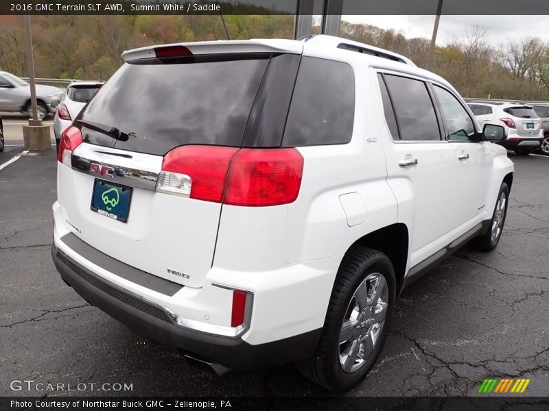 Summit White / Saddle 2016 GMC Terrain SLT AWD