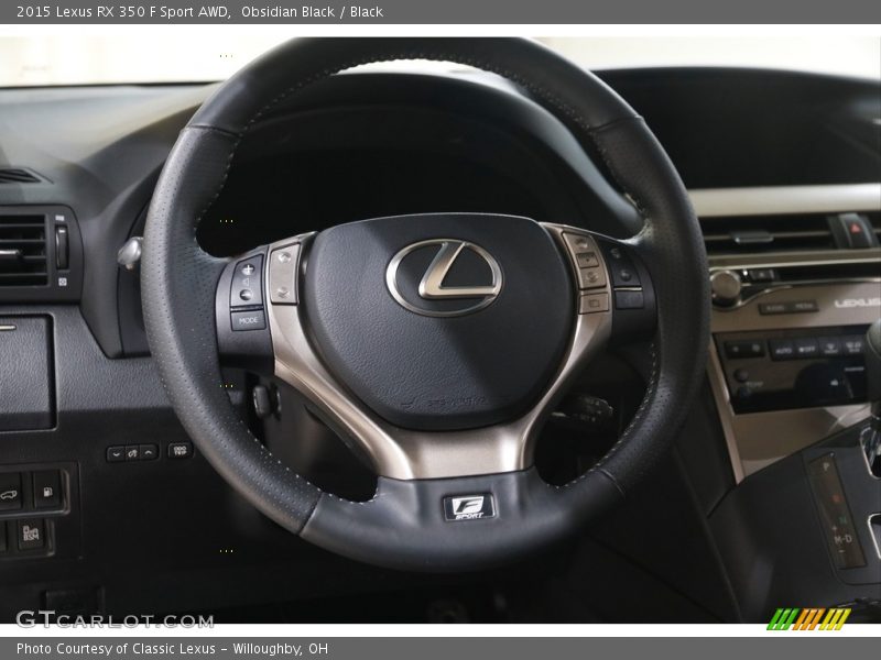 Obsidian Black / Black 2015 Lexus RX 350 F Sport AWD