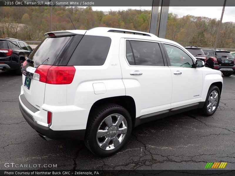 Summit White / Saddle 2016 GMC Terrain SLT AWD