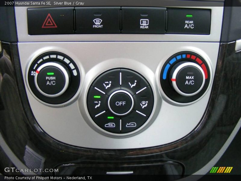 Silver Blue / Gray 2007 Hyundai Santa Fe SE