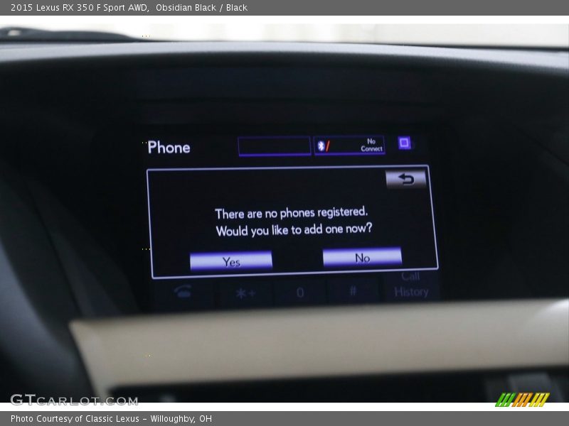 Obsidian Black / Black 2015 Lexus RX 350 F Sport AWD