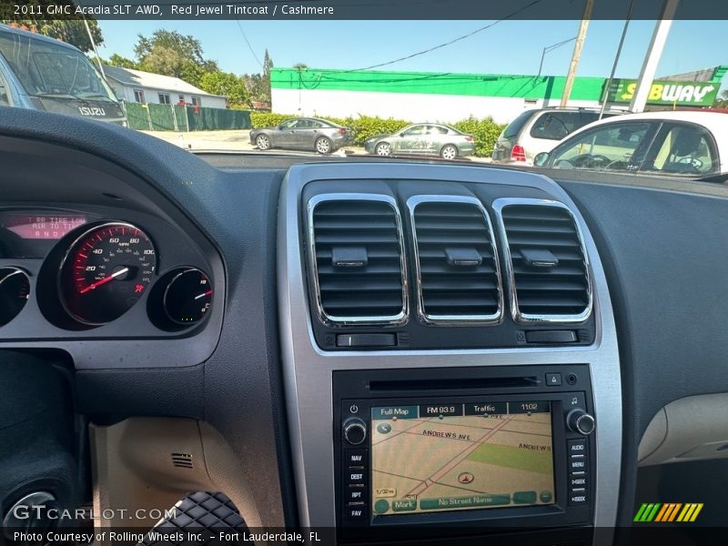 Red Jewel Tintcoat / Cashmere 2011 GMC Acadia SLT AWD