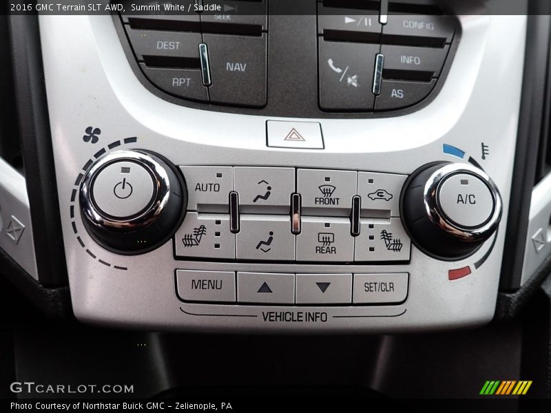 Controls of 2016 Terrain SLT AWD