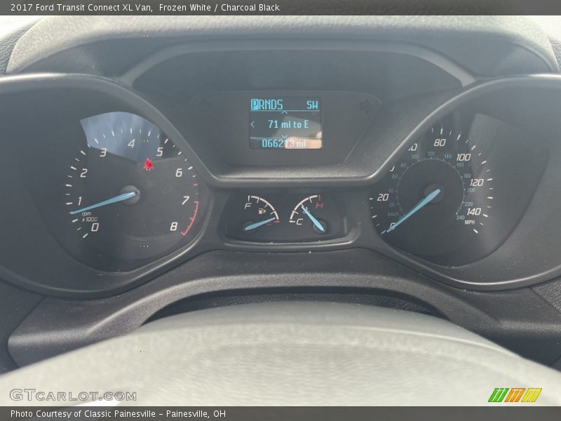 Frozen White / Charcoal Black 2017 Ford Transit Connect XL Van
