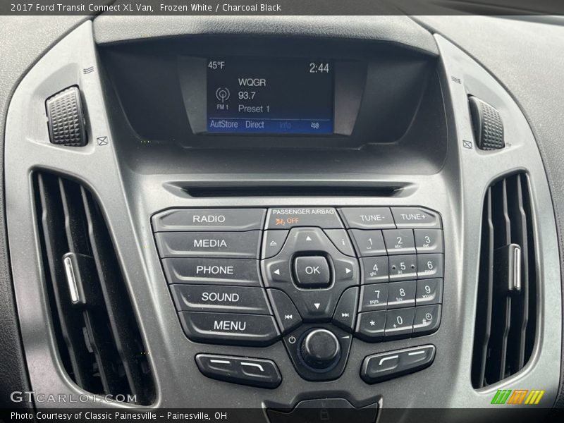 Frozen White / Charcoal Black 2017 Ford Transit Connect XL Van