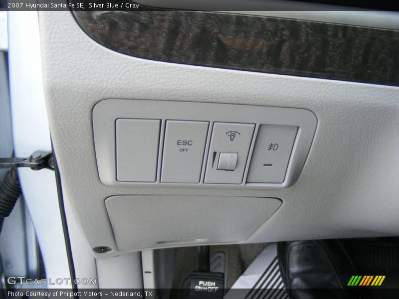 Silver Blue / Gray 2007 Hyundai Santa Fe SE