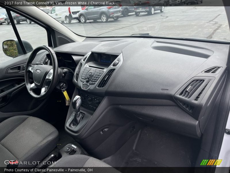 Frozen White / Charcoal Black 2017 Ford Transit Connect XL Van