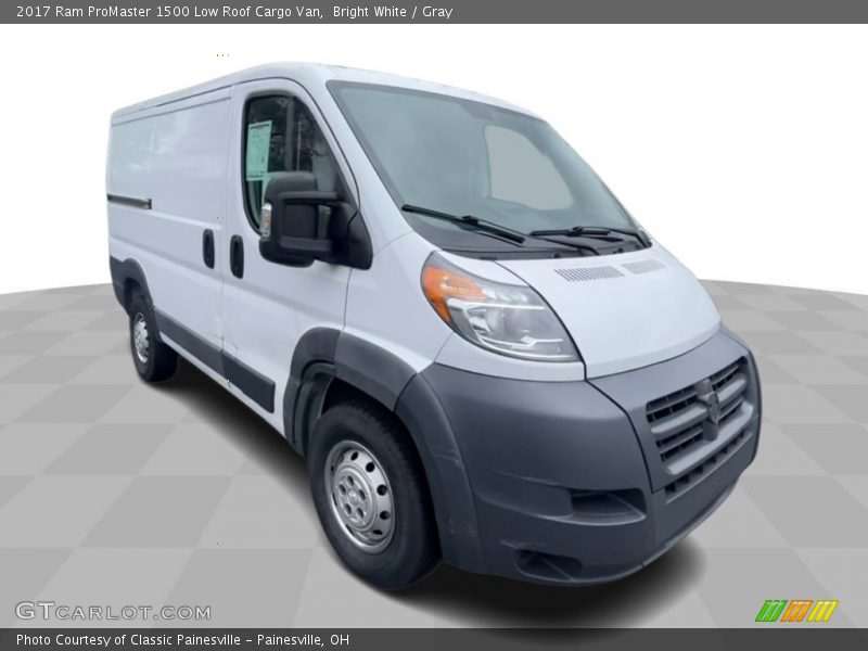 Bright White / Gray 2017 Ram ProMaster 1500 Low Roof Cargo Van