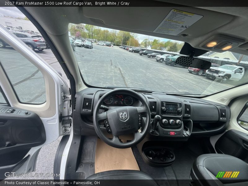 Bright White / Gray 2017 Ram ProMaster 1500 Low Roof Cargo Van